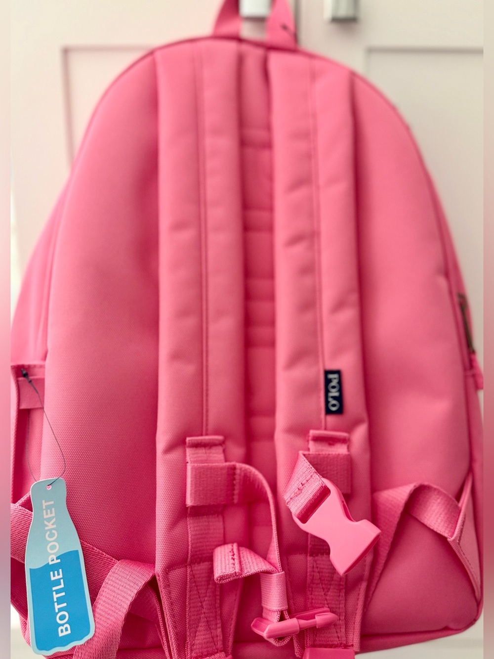 NWT Polo Ralph Lauren Pink Polo Bear Backpack - Picture 12 of 15